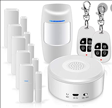 Sistema de alarma de seguridad antirrobo para el hogar, Kit inalámbrico con  cable y cámara antirrobo