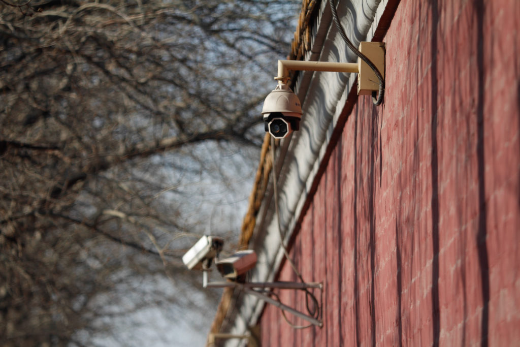 Cámaras de vigilancia de una empresa de seguridad